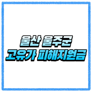 울산 울주군 고유가 피해지원금 신청방법, 대상 조회와 지급 기준 바로 확인