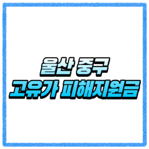 울산 중구 고유가 피해지원금 신청방법, 대상 조회와 지급 기준 바로 확인