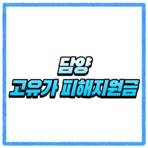 전남 담양군 고유가 피해지원금 신청방법, 대상 조회와 지급 기준 바로 확인